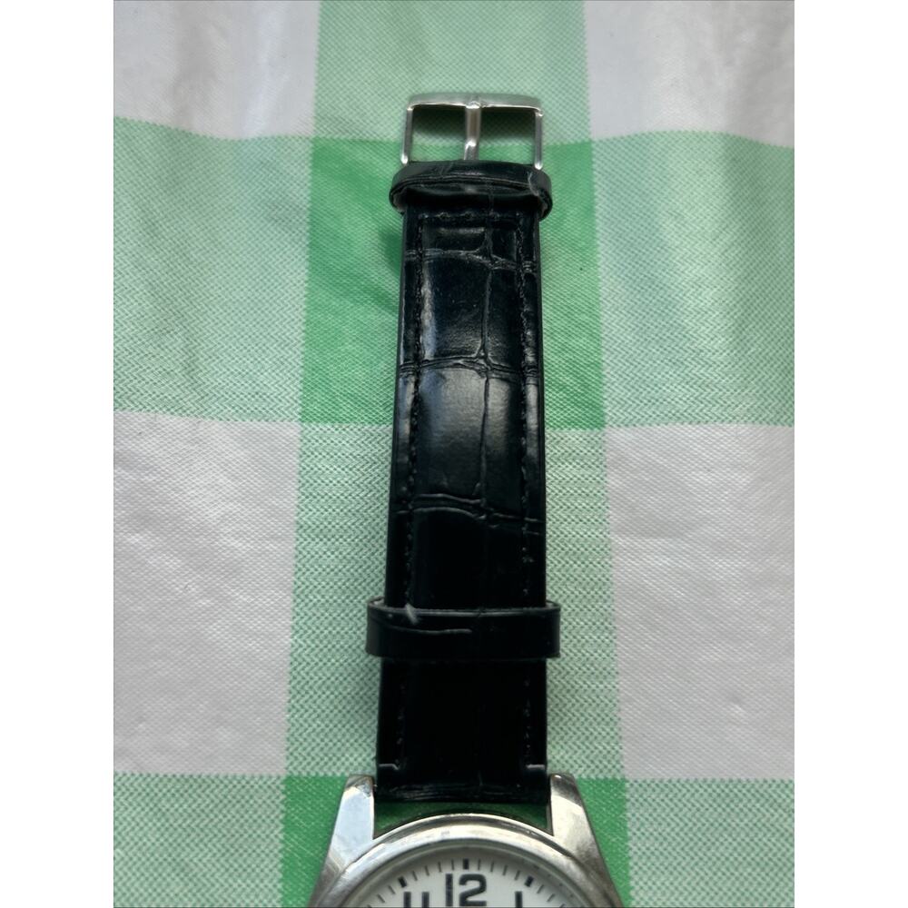 Accutime Silver Tone Easy Read Military Time Women’s Quartz Watch - Picture 3 of 8